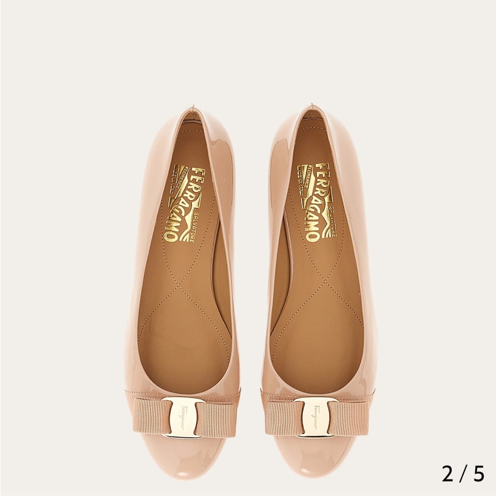 Salvatore Ferragamo • Varina Patent Flats